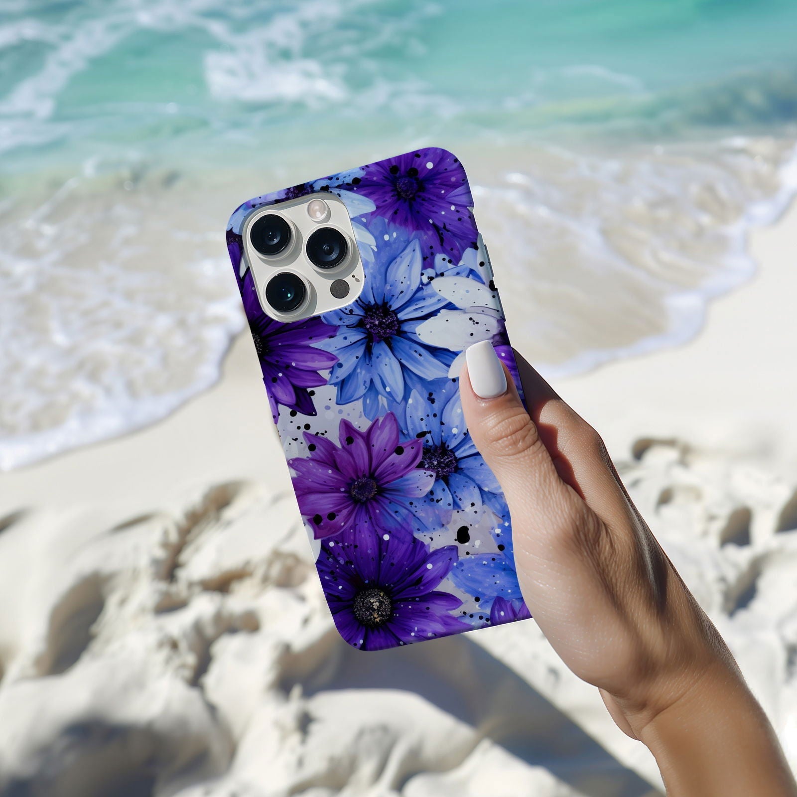 Vibrant Watercolor Floral iPhone Case Magnetic iPhone Case - Artistic & Colorful Protection for Your Device - Techy Treasures -  