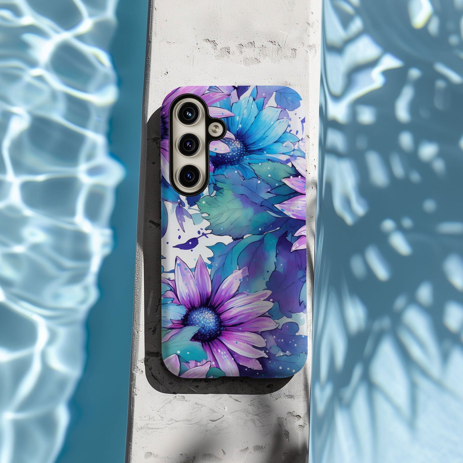 Vibrant Watercolor Floral iPhone Case Magnetic iPhone Case - Artistic & Colorful Protection for Your Device - Techy Treasures -  