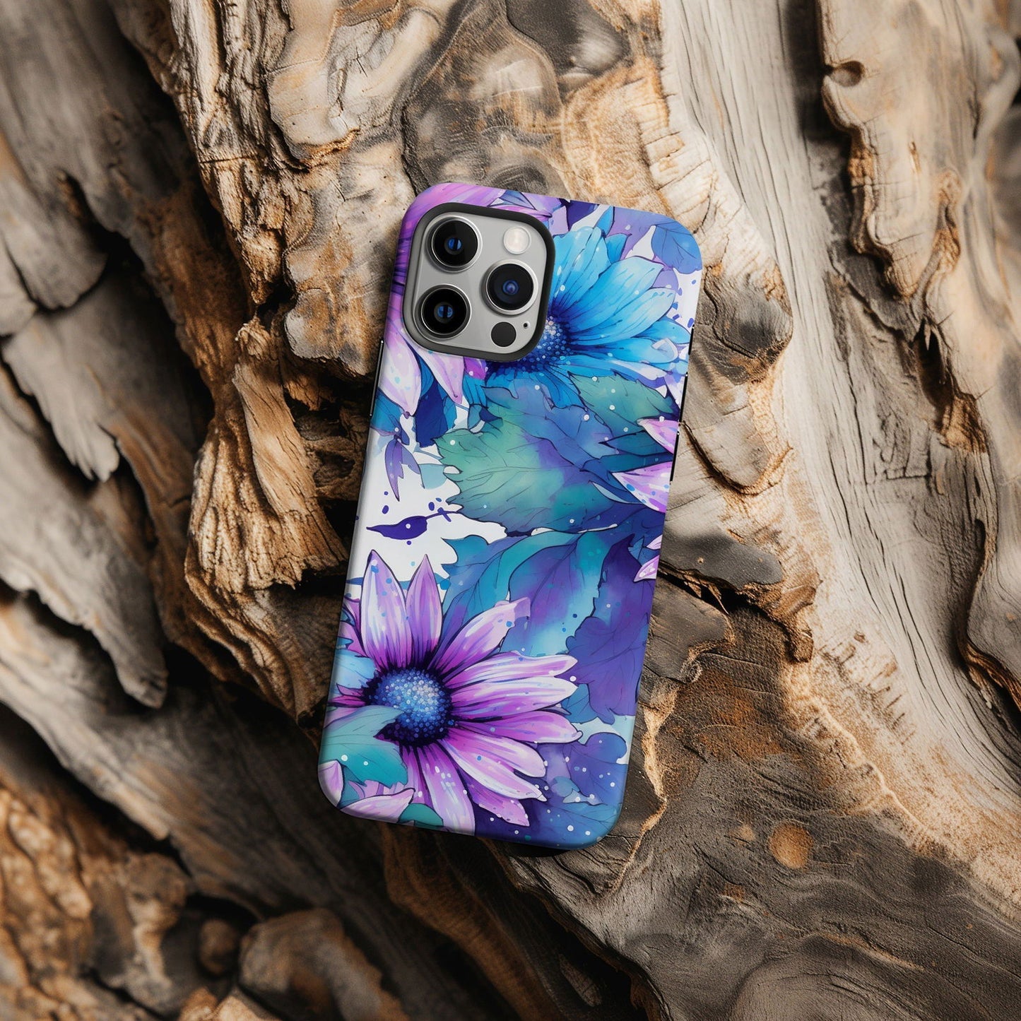Vibrant Watercolor Floral iPhone Case Magnetic iPhone Case - Artistic & Colorful Protection for Your Device - Techy Treasures -  