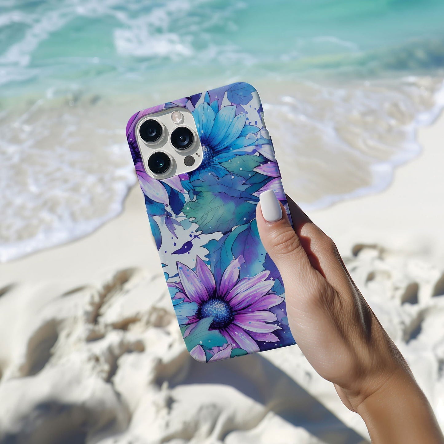 Vibrant Watercolor Floral iPhone Case Magnetic iPhone Case - Artistic & Colorful Protection for Your Device - Techy Treasures -  