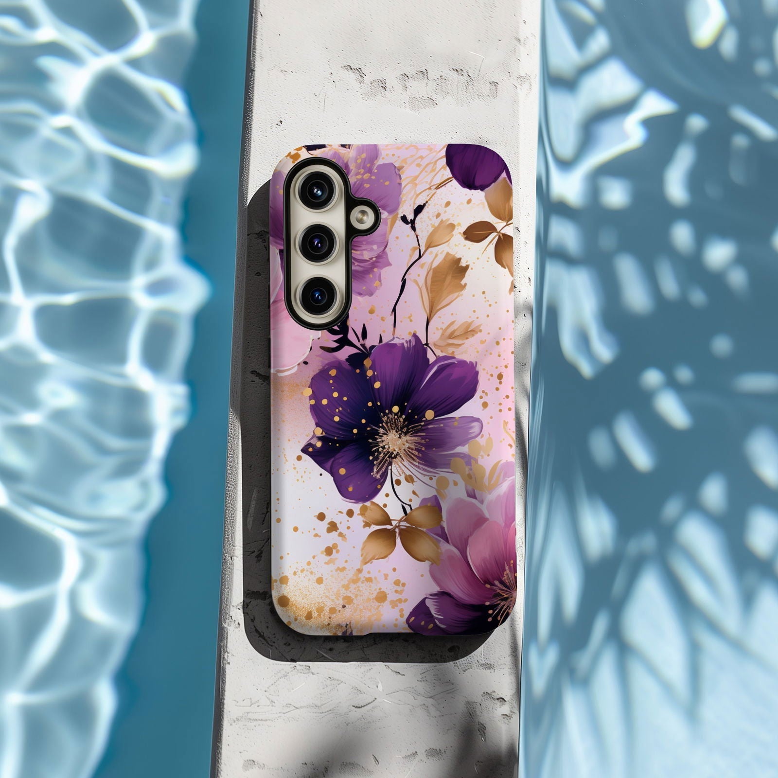 Vibrant Watercolor Floral iPhone Case Magnetic iPhone Case - Artistic & Colorful Protection for Your Device - Techy Treasures -  