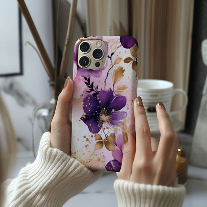 Vibrant Watercolor Floral iPhone Case Magnetic iPhone Case - Artistic & Colorful Protection for Your Device - Techy Treasures -  
