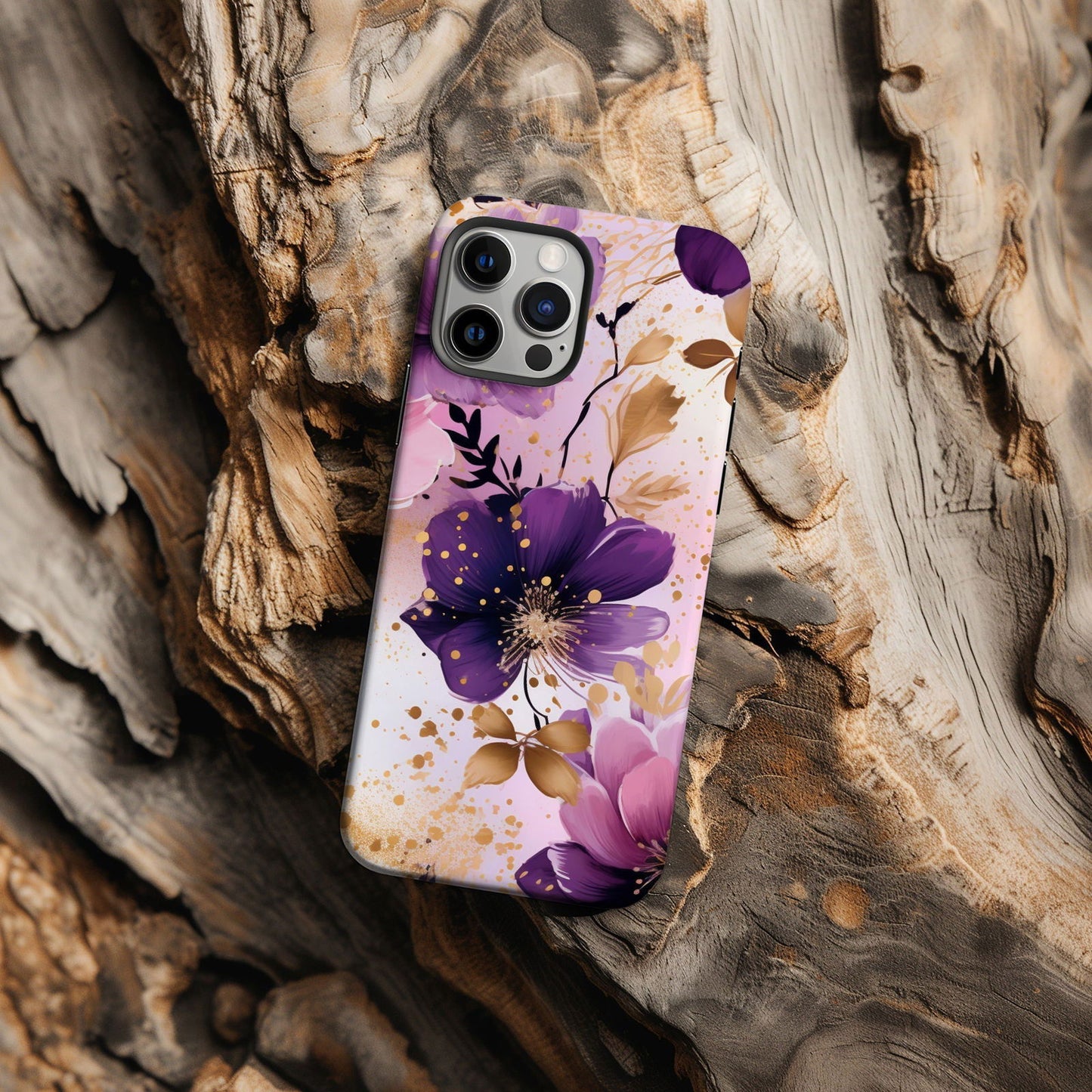 Vibrant Watercolor Floral iPhone Case Magnetic iPhone Case - Artistic & Colorful Protection for Your Device - Techy Treasures -  