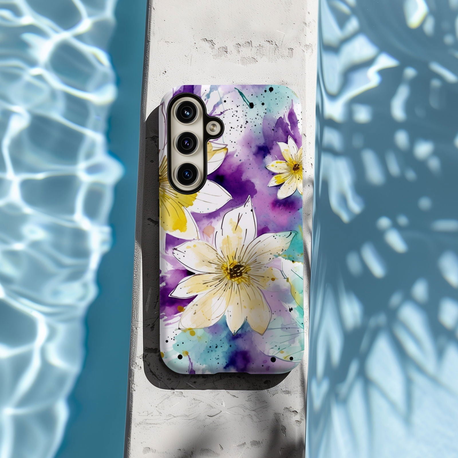 Vibrant Watercolor Floral iPhone Case Magnetic iPhone Case - Artistic & Colorful Protection for Your Device - Techy Treasures -  