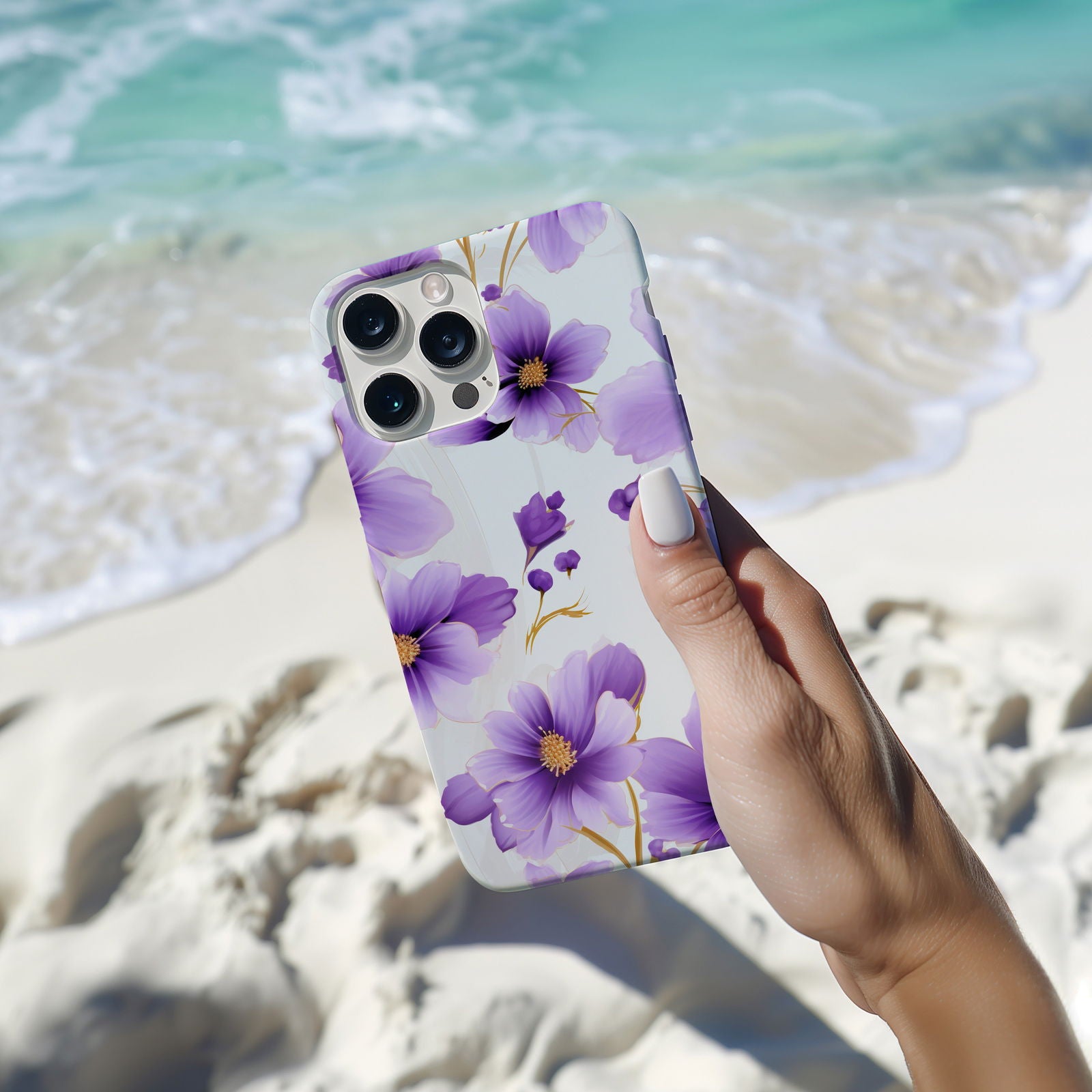 Vibrant Watercolor Floral iPhone Case Magsafe iPhone Case - Artistic & Colorful Protection for Your Device - Techy Treasures -  