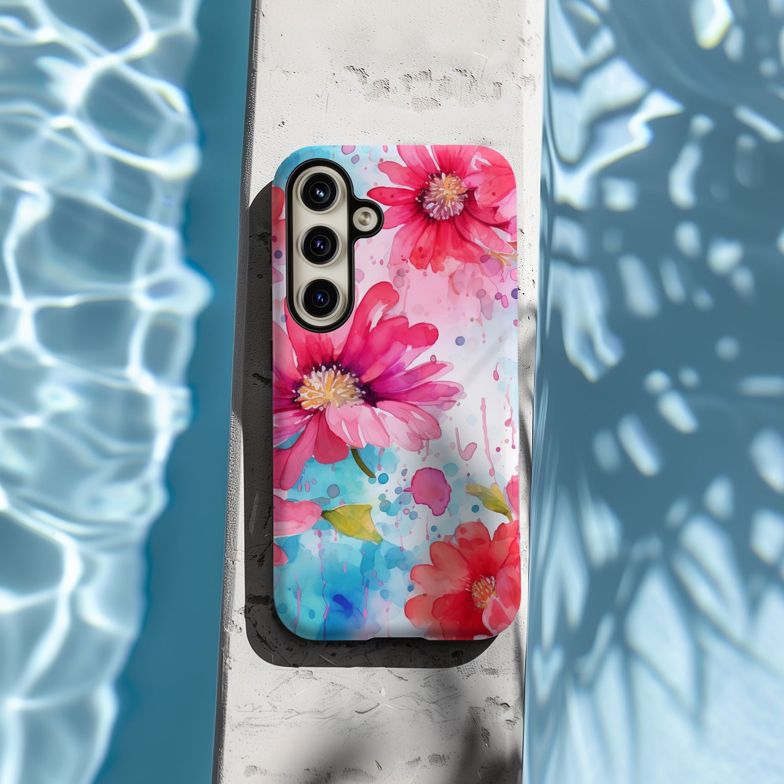Vibrant Watercolor Floral iPhone Case Magsafe iPhone Case - Artistic & Colorful Protection for Your Device - Techy Treasures -  