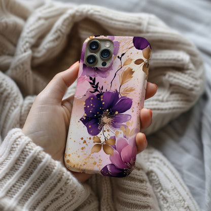 Vibrant Watercolor Floral iPhone Case Magsafe iPhone Case - Artistic & Colorful Protection for Your Device - Techy Treasures -  