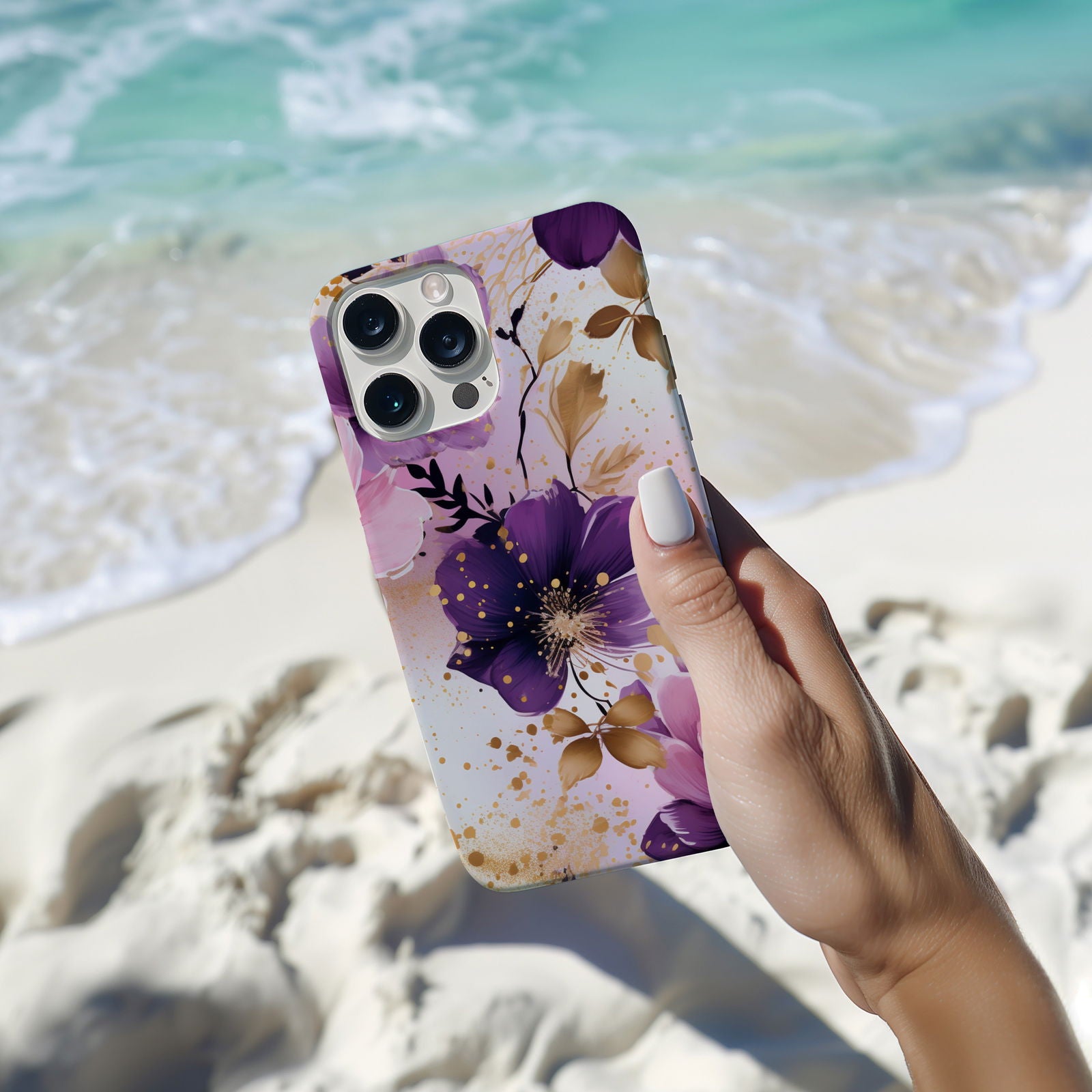Vibrant Watercolor Floral iPhone Case Magsafe iPhone Case - Artistic & Colorful Protection for Your Device - Techy Treasures -  