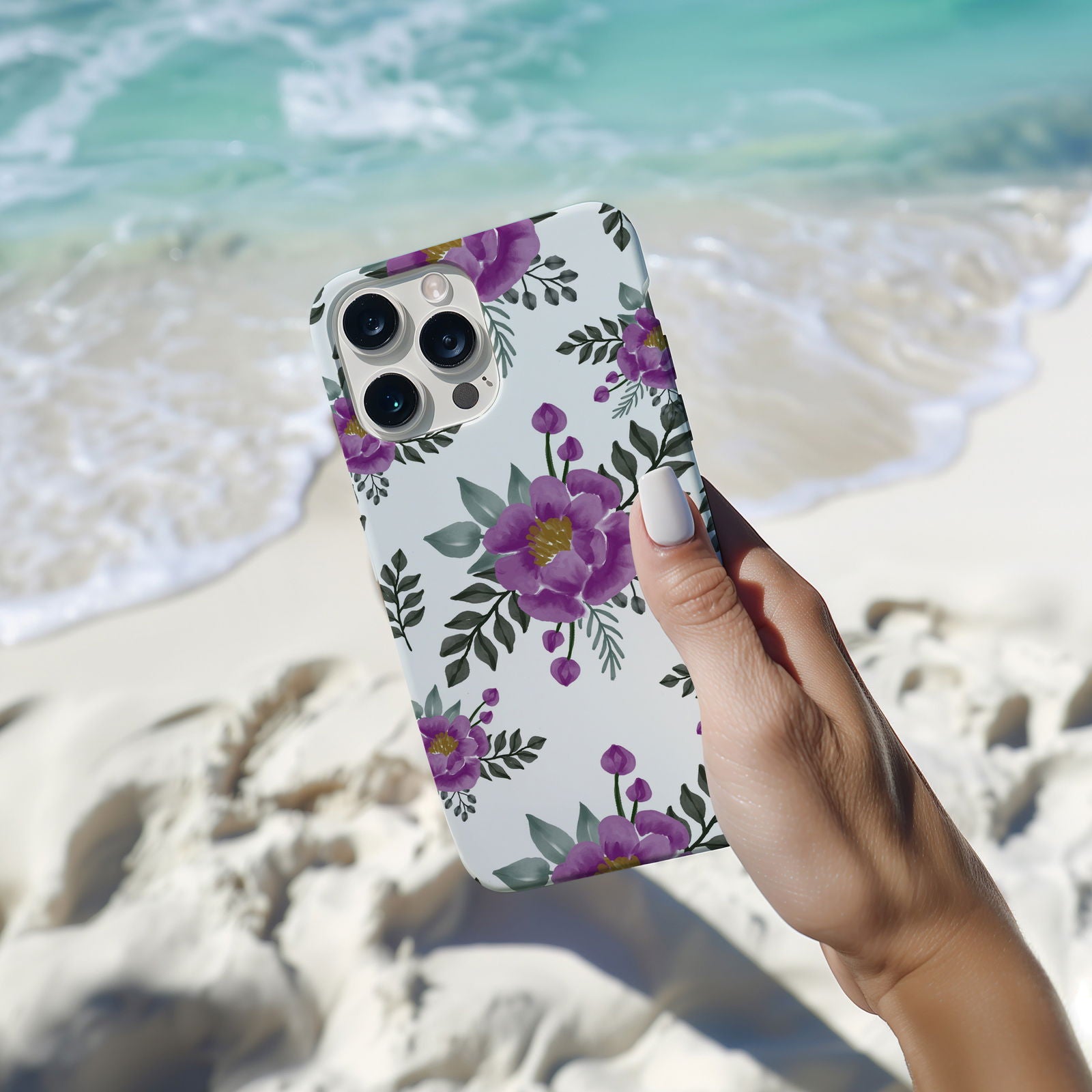 Vibrant Watercolor Floral iPhone Case Magsafe iPhone Case - Artistic & Colorful Protection for Your Device - Techy Treasures -  