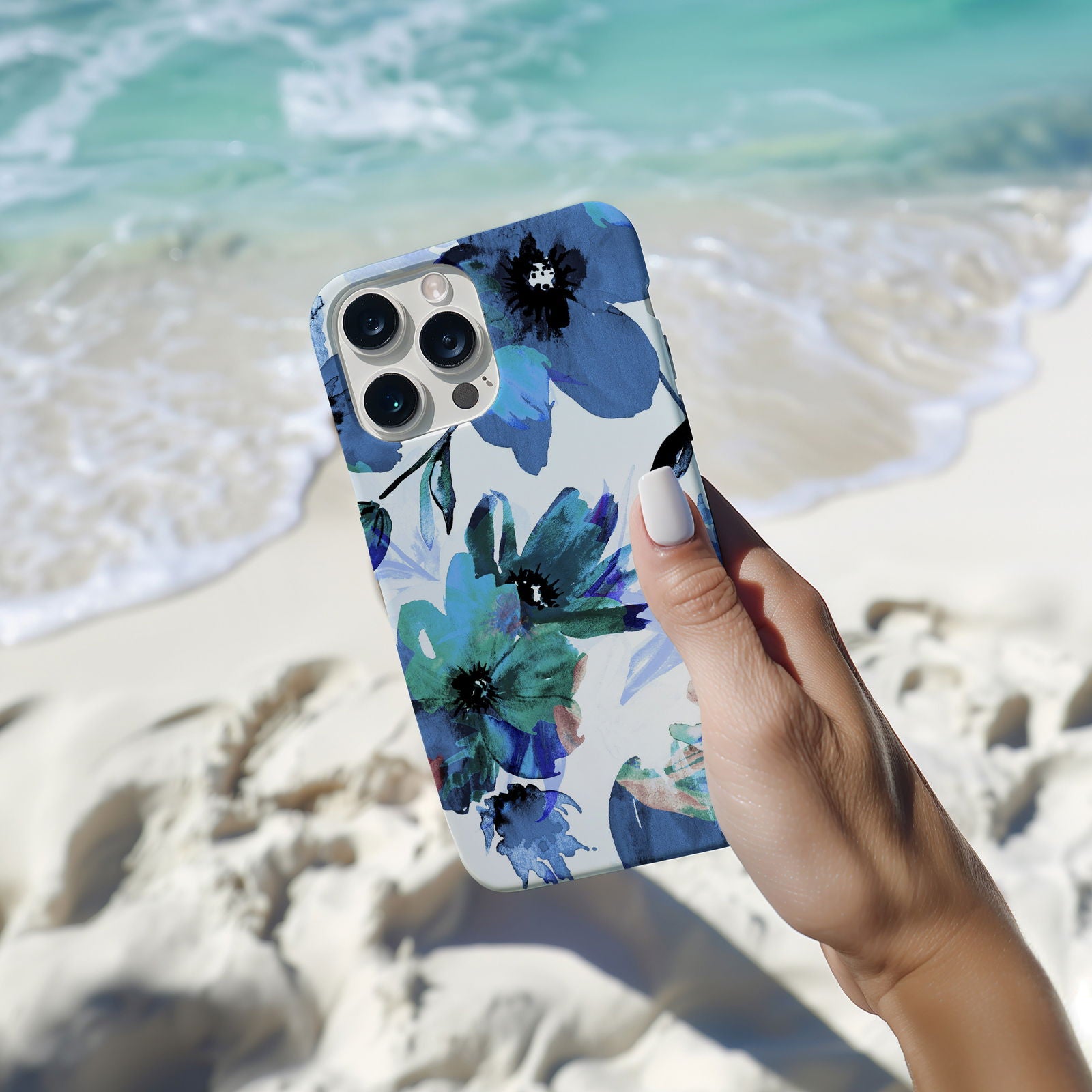 Vibrant Watercolor Floral iPhone Case Magsafe iPhone Case - Artistic & Colorful Protection for Your Device - Techy Treasures -  