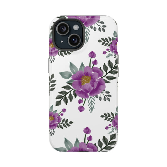 Vibrant Watercolor Floral iPhone Case Magsafe iPhone Case - Artistic & Colorful Protection for Your Device - Techy Treasures - Mobile Phone Cases 
