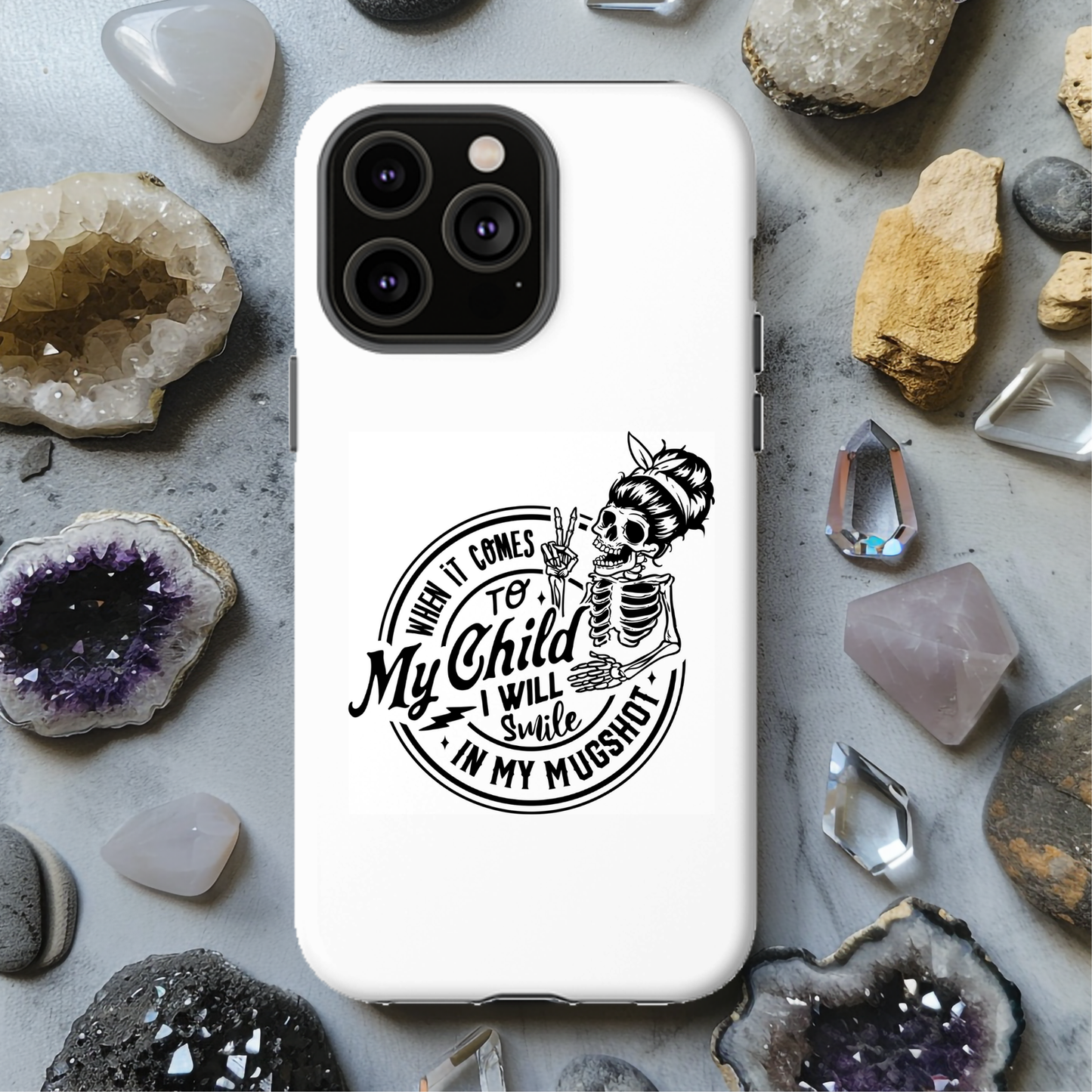 When It Comes To My Child I Will Smile In My Mugshot Magsafe iPhone Tough Case - Techy Treasures -  