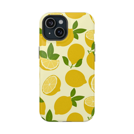 Yellow Lemon Magsafe iPhone Case - Techy Treasures - Mobile Phone Cases 