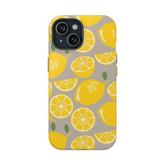 Yellow Lemon Magsafe iPhone Case - Techy Treasures - Mobile Phone Cases 
