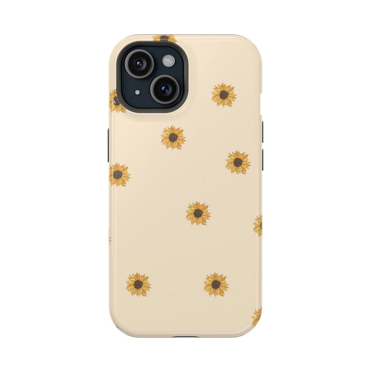Yellow Sunflower Magsafe iPhone Case - Techy Treasures - Mobile Phone Cases 
